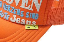 Load image into Gallery viewer, 極美品 KAPITAL キャピタル ラブ&amp;ピース ベートーヴェン トラッカー ハット メッシュキャップ K2009XH816 オレンジ ONESIZE 中古 4c069569