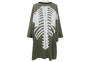 KAPITAL キャピタル Bone pt T-shirts バックボーンプリント クルーネックTシャツ グレー 美品 中古 4c069571