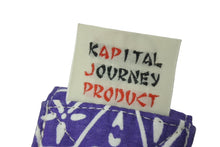Load image into Gallery viewer, 極美品 KAPITAL キャピタル バンダナ ビーチ スナフキン ショルダーバッグ JAPAN製 コットン パープル ホワイト ブラック 中古 4c069574