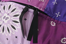 Load image into Gallery viewer, 極美品 KAPITAL キャピタル バンダナ ビーチ スナフキン ショルダーバッグ JAPAN製 コットン パープル ホワイト ブラック 中古 4c069574