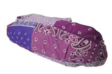 Load image into Gallery viewer, 極美品 KAPITAL キャピタル バンダナ ビーチ スナフキン ショルダーバッグ JAPAN製 コットン パープル ホワイト ブラック 中古 4c069574