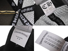 Load image into Gallery viewer, 極美品 CHROME HEARTS クロムハーツ トラッカーキャップ CHクロスパッチ ONE SIZE メッシュ ブラック ホワイト シルバー925 中古 4c069624