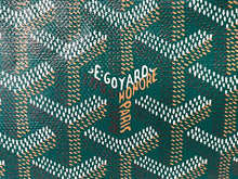 画像をギャラリービューアに読み込む, 新品未使用 GOYARD ゴヤール サンルイPM バッグ トートバッグ STLOUIPMLTY09CL09P PVC レザー ヘリンボーン グリーン 中古 4c069627