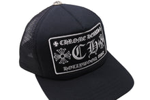 画像をギャラリービューアに読み込む, CHROME HEARTS クロムハーツトラッカーキャップ CHロゴ刺繍 クロスボール シルバー 925 ブラック 中古 美品 4c069632