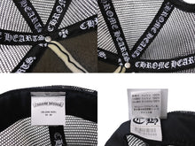 画像をギャラリービューアに読み込む, CHROME HEARTS クロムハーツトラッカーキャップ CHロゴ刺繍 クロスボール シルバー 925 ブラック 中古 美品 4c069632