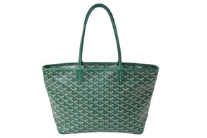 新品同様 GOYARD ゴヤールアルトワPM トートバッグ グリーン 中古 4c069637