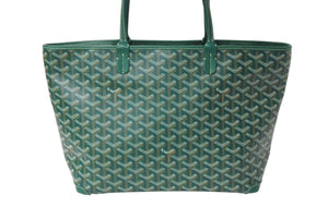 新品同様 GOYARD ゴヤールアルトワPM トートバッグ グリーン 中古 4c069637