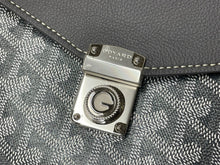 画像をギャラリービューアに読み込む, 新品未使用 GOYARD ゴヤール シープル ウォレット ショルダーバッグ グレー PVC レザー シルバー金具 中古 4c069641