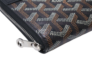 極美品 GOYARD ゴヤール マティニョンPM コインケース ブラック シルバー金具 中古 4c069644