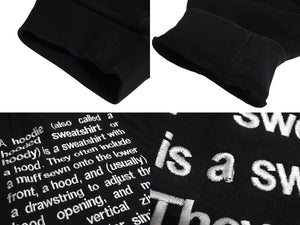 VETEMENTS ヴェトモン 16AW ADELAIDE バックレタリング刺繍スウェットプルオーバーフーディ パーカー ブラック SS16TP17 美品 4c069645