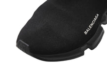 Load image into Gallery viewer, BALENCIAGA バレンシアガ スピードトレーナー ブラック ロゴ スニーカー ブラック コットン サイズ43 美品 中古 4c069658