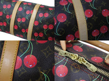 画像をギャラリービューアに読み込む, 新品同様 LOUIS VUITTON ルイヴィトン キーポル45 ボストンバッグ M95011 モノグラムチェリー 村上隆 PVC レザー 中古 4c069717