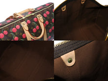 画像をギャラリービューアに読み込む, 新品同様 LOUIS VUITTON ルイヴィトン キーポル45 ボストンバッグ M95011 モノグラムチェリー 村上隆 PVC レザー 中古 4c069717