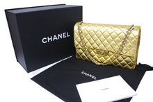 画像をギャラリービューアに読み込む, 新品未使用 CHANEL シャネル AS4661 ジャンボ マトラッセ デカマトラッセ ショルダーバッグ ゴールド 中古 4c069718