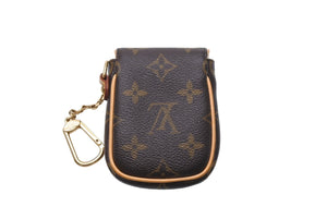 LOUIS VUITTON ルイヴィトン ポシェットトゥラム キーケース M60020 モノグラムキャンバス ブラウン ゴールド金具 美品 中古 4c069719