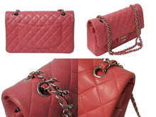 画像をギャラリービューアに読み込む, 極美品 CHANEL シャネル チェーンショルダーバッグ マトラッセ25 Wフラップラップ ラムスキン ピンク シルバー 29番台 中古 4c069745