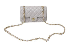 画像をギャラリービューアに読み込む, 極美品 CHANEL シャネル ミニマトラッセ 20 Sフラップ Sショルダーバッグ ランダム番台 ラムスキン グレー ゴールド金具 中古 4c069749