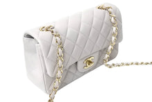 画像をギャラリービューアに読み込む, 極美品 CHANEL シャネル ミニマトラッセ 20 Sフラップ Sショルダーバッグ ランダム番台 ラムスキン グレー ゴールド金具 中古 4c069749
