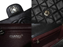 画像をギャラリービューアに読み込む, CHANEL シャネル ミニマトラッセ Sフラップ Sチェーンショルダーバッグ 5番台 ラムスキン ブラック シルバー金具 美品 中古 4c069750
