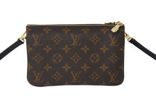 画像をギャラリービューアに読み込む, 極美品 LOUISVUITTON ルイヴィトン ポシェットドゥーブル ショルダーバッグ M69203モノグラムジャイアントリバース ブラウン 中古 4c069759