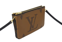 画像をギャラリービューアに読み込む, 極美品 LOUISVUITTON ルイヴィトン ポシェットドゥーブル ショルダーバッグ M69203モノグラムジャイアントリバース ブラウン 中古 4c069759