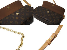 Load image into Gallery viewer, 新品未使用 LOUIS VUITTON ルイヴィトン ウォレット オン チェーン アイビー ハンドバッグ M81911 モノグラム ブラウン ID PVC ゴールド金具 中古 4c069761