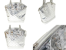 画像をギャラリービューアに読み込む, 極美品 LOUIS VUITTON ルイヴィトン ロックイット モノグラム ミロワール ハンドバッグ シルバー M95449 中古 4c069765