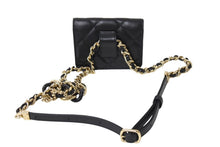 画像をギャラリービューアに読み込む, 新品未使用 CHANEL シャネル チェーンウエストバッグ AP2461 ラムスキン ベルトバッグ キルティング 31番台 ココマーク 中古 4c069771