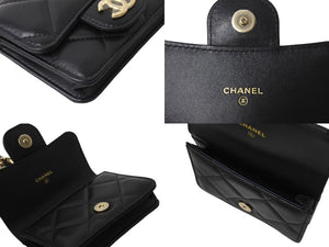 新品未使用 CHANEL シャネル チェーンウエストバッグ AP2461 ラムスキン ベルトバッグ キルティング 31番台 ココマーク 中古 4c069771