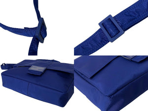 New and unused FENDI 2WAY shoulder bag baguette messenger bag large 7VA536-AG0P nylon blue used 4c069779