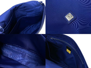 New and unused FENDI 2WAY shoulder bag baguette messenger bag large 7VA536-AG0P nylon blue used 4c069779
