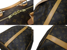 画像をギャラリービューアに読み込む, 極美品 LOUIS VUITTON ルイヴィトン キーポルバンドリエール55 ボストンバッグ M41414 モノグラム PVC レザー ブラウン 中古 4c069780