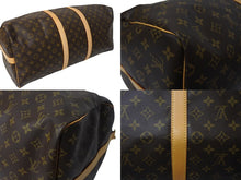 画像をギャラリービューアに読み込む, 極美品 LOUIS VUITTON ルイヴィトン キーポルバンドリエール55 ボストンバッグ M41414 モノグラム PVC レザー ブラウン 中古 4c069780