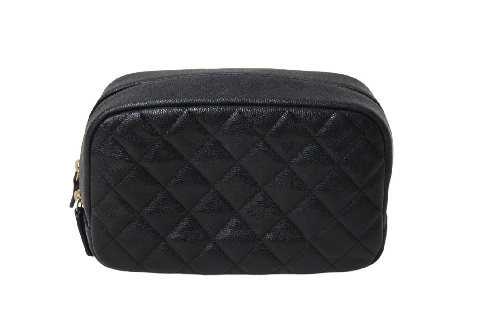 CHANEL シャネル マトラッセ ココマーク コスメポーチ 29番台 カーフ