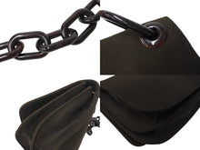 画像をギャラリービューアに読み込む, PRADA プラダ プラチェーン ワンショルダーバッグ B6379 ダークブラウン トライアングルロゴ ナイロン プラスチック 美品 中古 4c069807