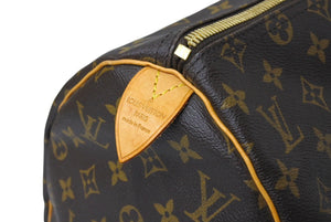 LOUIS VUITTON ルイヴィトン モノグラム キーポル45 ボストンバッグ M41428 ブラウン ロゴ ゴールド金具 美品 中古 4c069824