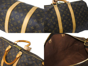 LOUIS VUITTON ルイヴィトン モノグラム キーポル45 ボストンバッグ M41428 ブラウン ロゴ ゴールド金具 美品 中古 4c069824