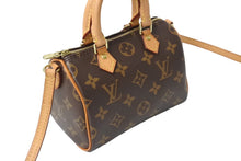 画像をギャラリービューアに読み込む, LOUIS VUITTON ルイヴィトン ナノスピーディ ハンドバッグ 2WAY M61252 モノグラムキャンバス ヌメ革 美品 中古 4c069833