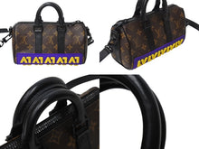 Load image into Gallery viewer, 極美品 LOUISVUITTON ルイヴィトン キーポルXS ショルダーバッグ M45788 モノグラムマカサー ブラウン パープル イエロー 中古 4c069835