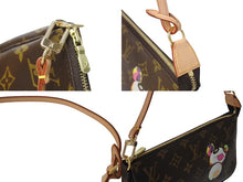 Load image into Gallery viewer, 新品同様 LOUIS VUITTON ルイヴィトン ポシェット アクセソワール パンダ M51981 モノグラム アクセポ ハンドバッグ 村上隆 中古 4c069838