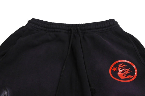 Very good condition HELLSTAR sweatpants cotton navy airbrush brushed lining airbrush style used 4c069846