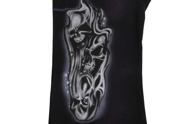Very good condition HELLSTAR sweatpants cotton navy airbrush brushed lining airbrush style used 4c069846