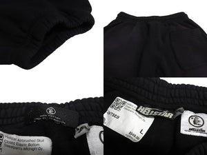 Very good condition HELLSTAR sweatpants cotton navy airbrush brushed lining airbrush style used 4c069846