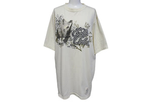 ECKO Echo Rhinoceros Print Tops Short Sleeve T-shirt Kinari Cotton 920-069261 Beige Size M Good Condition Used 4c069864