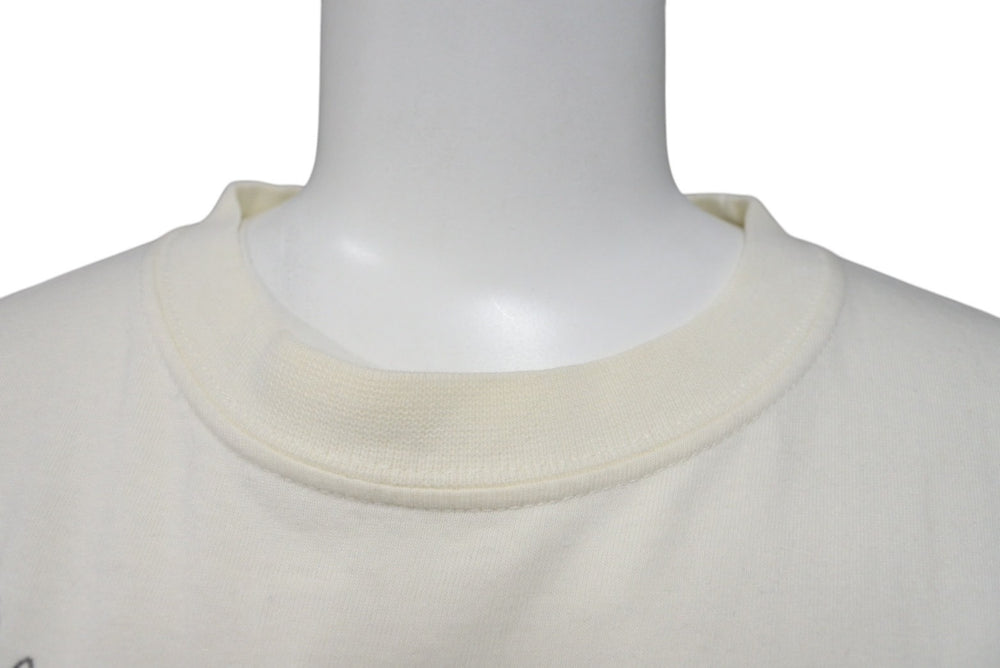 ECKO エコー サイ プリント トップス 半袖Tシャツ キナリ コットン 920-069261 ベージュ サイズM 美品 中古 4c069864