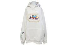 Load image into Gallery viewer, 新品未使用 ECKO Dear1993.art Do The Knowledge Rhino Hoodie ホワイト コットン 刺繍 サイズL 中古 4c069867