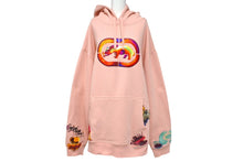Load image into Gallery viewer, 極美品 ECKO Dear1993.art PRAYER WARRIOR Rhino Hoodie ピンク コットン マルチカラー刺繍 サイズXL 中古 4c069868
