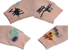 Load image into Gallery viewer, 極美品 ECKO Dear1993.art PRAYER WARRIOR Rhino Hoodie ピンク コットン マルチカラー刺繍 サイズXL 中古 4c069868