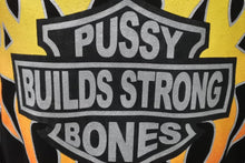 Load image into Gallery viewer, LA ROPA Pussy Builds Strong Bones ストロング ボーンズ Tシャツ ブラック サイズS ハーレーサンプリング 中古 美品 4c069872