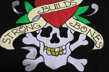 Load image into Gallery viewer, 新品未使用 LA ROPA ラロパ Pussy Builds Strong Bones Tシャツ ハーレーサンプリング ブラック オレンジ コットン サイズS 中古 4c069874